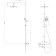 Lemark Bronx LM3772BL shower system, simultaneous, tropical shower, watering can, black