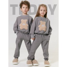 Children's suit Amarobaby Teddy, height 110 cm, gray color