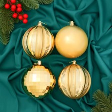 Set of balls plastic D-10 cm, 4 pcs 