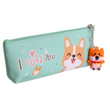 School Penal on a zipper, with a suspension, "dog", mix-7