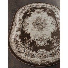 Ковёр овальный Merinos Valencia Deluxe, размер 200x300 см, цвет brown