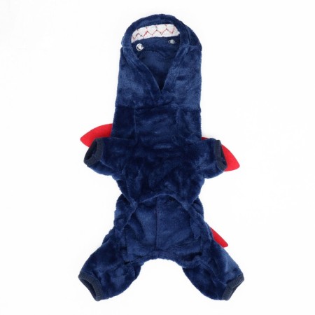Akula overalls with a hood, size XS (DS 20 cm, og 30 cm, Osh 20 cm), blue-6