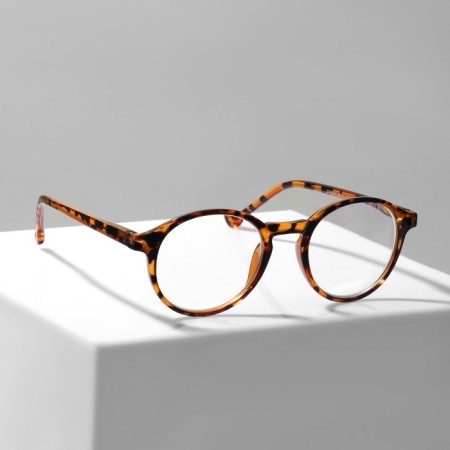 Glasses with a clipon (Clip-on) GA0414 (Color: C1 Leopard; Diopter: +1; Toning: Brown)-3