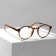 Glasses with a clipon (Clip-on) GA0414 (Color: C1 Leopard; Diopter: +1; Toning: Brown)