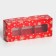 New Year. Box for 3 sweets "Snowflakes", 13x5x3.3 cm, confectionery packaging