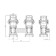 Connecting unit of the radiator OGINT 022-4041, 1/2 "X3/4, PN 10, for a two-pipe system, straight