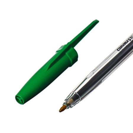 Ballic handle Corvina "51 Classic" Green ink, 1.0 mm node, transparent case-2