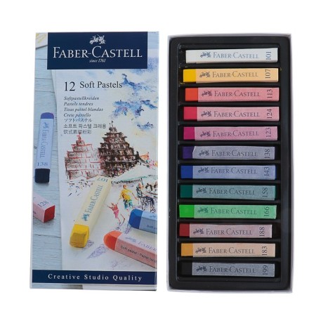 Pastel Dry Artistic Soft Faber-Castell Gofa 12 colors 128312-1