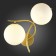 Wall lamp EVOLUCE. Sle2210-201-02. Artu. 2x5 W, G9, 4000K, 34x36 cm, gold color