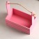 Kashpo wooden 25.5 × 15 × 30 cm "arom", handle rope, pink coral
