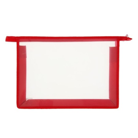 Plastic folder A4, 325 x 230 x 55 mm, lightning from above, calligrata "office", PM-A4-02, 0.5 mm, transparent, red