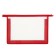 Plastic folder A4, 325 x 230 x 55 mm, lightning from above, calligrata "office", PM-A4-02, 0.5 mm, transparent, red