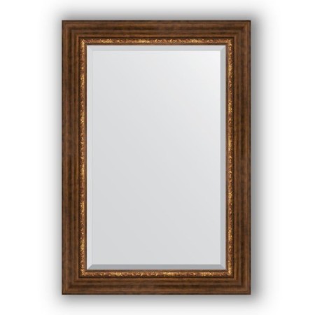 Mirror with fatset in the baguette frame - Roman bronze 88 mm, 66 x 96 cm, evoForm