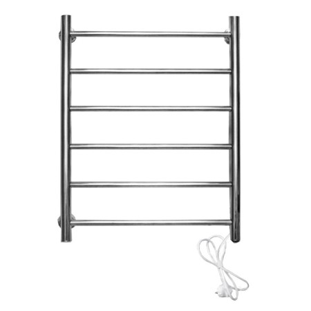 Domoterm electric heated towel rail "Aurora" 109-6, 400 x 600 mm, 6 crossbars, right