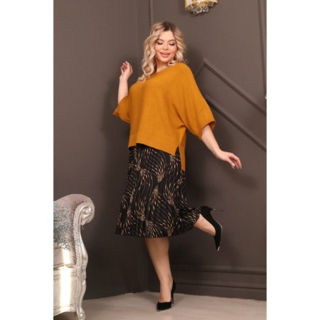 Female jumper, size 56, mustard color-9