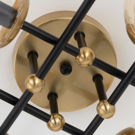Ceiling chandelier Citilux "Pamela" CL144185, 8x40W, E14, colorful color-11