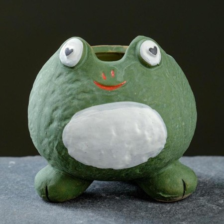 Pot "Girlfriend Frog" 9x8x9cm-1