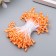 Stamens for artificial flowers "Drops of bright orange" (set 130 pcs) length 6 cm
