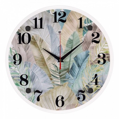 Watching clock, interior "tropics", D-30 cm, silent