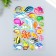Stick plastic holography with a metal tint "Underwater World" 9.5x27 cm