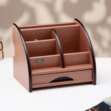 Organizer 5 sections, 1 sliding box, a series of ash shimo dark with Kant Dark, 16*20.5