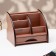 Organizer 5 sections, 1 sliding box, a series of ash shimo dark with Kant Dark, 16*20.5