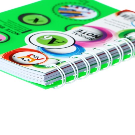 Notepad on the crest A6, 100 sheets, line, plastic cover, with dividers, assorted mix-5