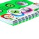 Notepad on the crest A6, 100 sheets, line, plastic cover, with dividers, assorted mix