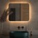 Mirror with Defesto LED lighting 23 W, 70x60 cm, IR - switch, warm white light