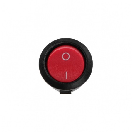 Button - switch, without backlight, red, 3-6 a, 8889-1