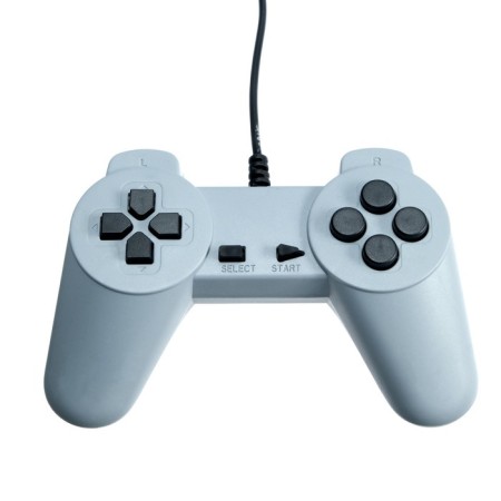 Game console Luazon Game-1, 8 bits, included 2 joysticks and a pistol, 22 games, gray-10