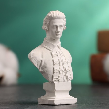 Bust "Emperor Peter III" White, 4x2.5x6.5cm-1