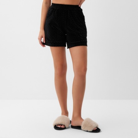 Women's shorts kaftan "velvet" size 40, black-2