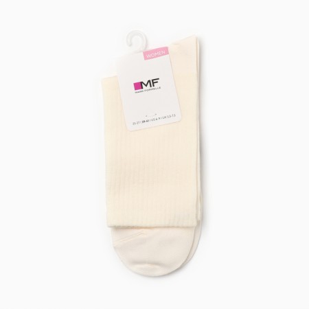 Women's socks, cream color, size 25-27-2