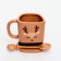 A mug with a spoon and a deer cookie compartment, 200 ml