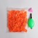 A set of water bombs, with a pump and a nozzle, 200 pcs., Orange color