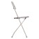 Folding Brabix "Golf CF-002", gray frame, gray plastic