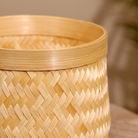 Wicker basket, from bamboo 15x15x14 cm-2