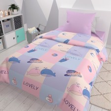 Постельное бельё 1.5 сп, размер 150х215 см, 145х215 см, 70х70 см