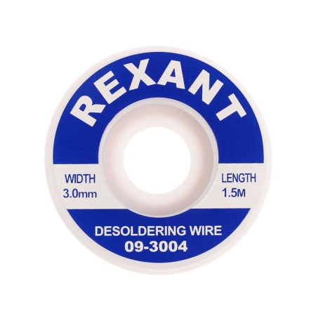 REXANT Copper Ribbon, to remove solder, d = 3 mm, 1.5 m-2