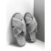 Slippers Women's Cross open nose, size 36-38, color gray color