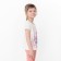 T-shirt for a girl, color light-beige, height 104