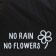 Umbrella female cane "No rain - no flowers", 8 spokes, d = 90 cm, black color is black