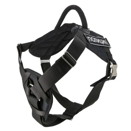 Nylon harness with breasts with metal fittings (sample L) Osh 60-80cm, OG 80-110 with stripes, mi, m.