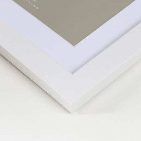 Photo frame MDF "Ellis" 20x20 cm, with Paspartt, white 76737-2