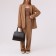 El Masta bag on lightning, external pocket, long belt, dark brown color