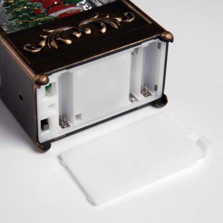 LED figure “Lantern with Santa Claus” 10.2 × 23 × 5.8 cm, plastic, AAX3 batteries (not in the kit), USB, glow warm white-4