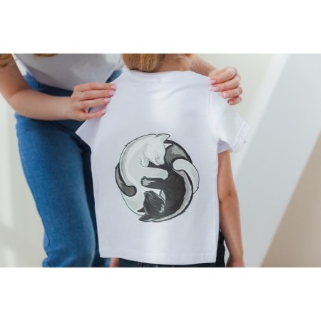 Thermalrotransfer "Cats Yin-Yang", 18.6 × 18 cm-4