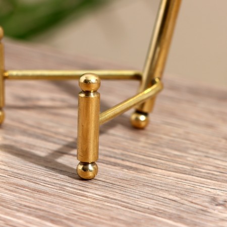 Trio stand "Brass" Brass 7x4x3 cm-2