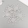 Decor for creativity "Snowflake" silver, d-10 cm (set 5 pcs)
